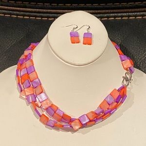 Necklace and earring set